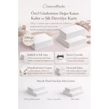 Hd Group 250 gr 1. Hamur Boş Davetiye Kartı 10X15 cm – Yazıcı Uyumlu Beyaz Kart – 100 Adet