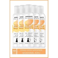 Hd Group Watsons Invisible Fresh 24 Saat Etkili Kadın Deodorant Sprey 150 ml X5 Adet