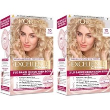 Hd Group Excellence Creme 10 Açık Sarı Saç Boyası (2 Paketi)