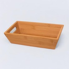 Hd Group Bambu Ekmek Sepeti 23X13X7CM, Evonox Bambu Ekmeklik, Bambu Ekmek Sunumluk