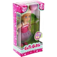 Hd Group Cute Pembe Balonlu Sarışın Mini Bebek