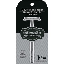 Hd Group Wilkinson Sword Erkekler Için Çift Kenarlı Jilet 5 Çift Kenarlı Jilet Yedeği