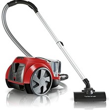 Hd Group Pika Kırmızı Toz Hazneli Elektrikli Süpürge, 250 W, 2.5 L Hazne, Hepa 13 Filtre, Kırmızı