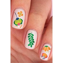Hd Group Artikel Çiçekleri Tırnak Dövmesi, Tırnak Tattoo, Nail Art, Tırnak