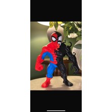Printlabtr Örümcek Adam & Venom Yarım Dönüşüm Figürü – Dekoratif Koleksiyon Figürü 29 cm