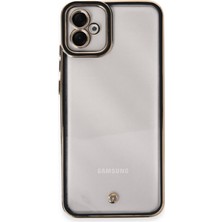 Bezos Galaxy A04E Kılıf Liva Lens Silikon - Siyah