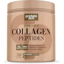 Proteinocn Collagen Ahududu Aromalı Hidrolize Kolajen Içeren Takviye Edici Gıda 250 Gr.