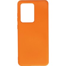 Negok Newface Samsung Galaxy S20 Ultra Kılıf Nano Içi Kadife Silikon - Turuncu