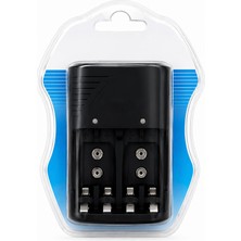 Azurtech Akıllı Pil Şarj Cihazı Aa / Aaa / 9V Ni-Mh Ni-Cd Şarj Aleti