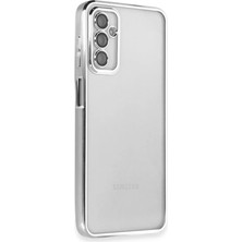 Zemira Home Newface Samsung Galaxy M23 Kılıf Razer Lensli Silikon - Gümüş