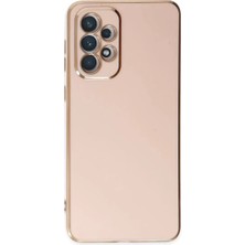 Decostyle Newface Samsung Galaxy A73 5g Kılıf Volet Silikon - Pembe