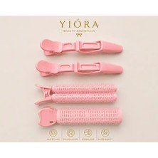 Yiora 4lü Isısız Saç Şekillendirici Pens & Bigudi Seti (2 Adet Klipsli Pens+ 2 Adet Klipsli Hacim Bigudi)