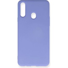 Negok Newface Samsung Galaxy A20S Kılıf Nano Içi Kadife Silikon - Lila