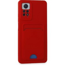 Decostyle Newface Xiaomi Redmi Note 11 Pro Kılıf Kelvin Kartvizitli Silikon - Kırmızı