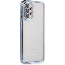 Renas Store Newface Samsung Galaxy A23 4g Kılıf Razer Lensli Silikon - Açık Mavi