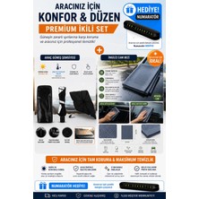 Pixue Premium Ikili Oto Güneşlik Şemsiye + Ingiliz Cam Bezi + Numaratör Hediyeli