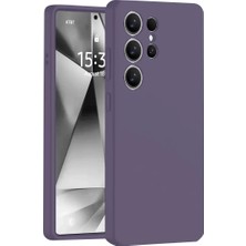 A-Luxe Newface Samsung Galaxy S25 Ultra Kılıf Nano Içi Kadife Silikon - Mor