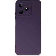 AK-SA-STR Newface Realme C53 Kılıf Nano Içi Kadife Silikon - Mor