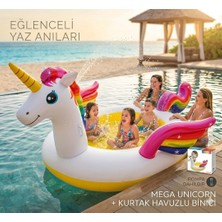 Mavi Su Dünyası Havuzlu Büyük Boy Binici | Deniz Yatağı | 272X193X104 cm | Pompa Dahildir