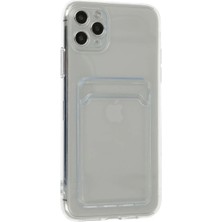 Renas Store Newface Iphone 11 Pro Max Kılıf Kart Şeffaf Silikon - Şeffaf