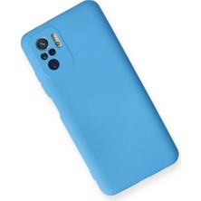 Renas Store Newface Xiaomi Redmi Note 10 Kılıf Nano Içi Kadife Silikon - Mavi