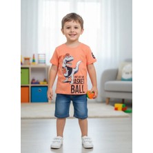 Isobel Erkek Çocuk Dinazor Baskılı Tshirt