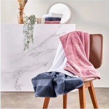 Die Grup Yüksek Kaliteli Pamuk Banyo Havlusu 85X150 cm - Beyaz