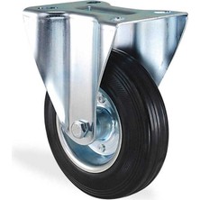 ESBH  Kauçuk Sabit Tekerlek 150 mm Sanayi Tipi Ağır Yük Taşıma Endüstriyel Teker