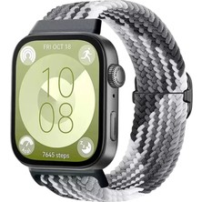 Renas Store Newface Huawei Fit 4 Star Kordon - Gri-Siyah