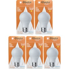 Avarson (5 adet) Osaka 18W (120W) Sarı Işık (3000K) E27 Duylu (Kalın Duy) LED Ampul