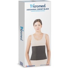UltraMint Şık Siyah Karın Korse, 26CM, Standart Beden, Bel ve Karın Desteği