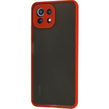 Renas Store Newface Xiaomi Mi 11 Lite Kılıf Montreal Silikon Kapak - Kırmızı