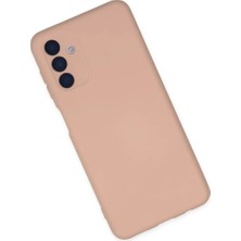 Renas Store Newface Samsung Galaxy A04S Kılıf Nano Içi Kadife Silikon - Pudra