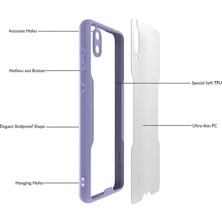 Renas Store Newface Samsung Galaxy A02 Kılıf Platin Silikon - Lila
