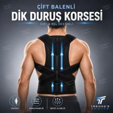 UltraMint Unisex Ayarlanabilir Dik Durus Korsesi, Sırt ve Bel Destekli Postür Korsesi