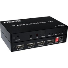 Renas Store 4K HDMI Switch/splitter 2x2 – Çift Giriş, Çift Çıkışlı HDMI Dağıtıcı