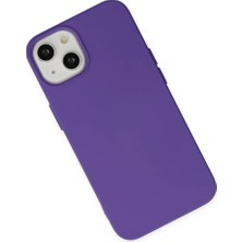Renas Store Newface Iphone 14 Plus Kılıf Nano Içi Kadife Silikon - Mor
