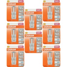 (8 Adet) Osram 2,6W (30W) 4000K (Ilık Beyaz) G9 Duylu LED Kapsül Ampul