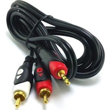 Renas Store Oem 2rca-3.5mm Stereo 3metre Gold Jack
