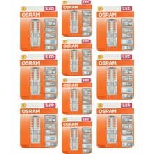 (10 Adet) Osram 2,6W (30W) 4000K (Ilık Beyaz) G9 Duylu LED Kapsül Ampul