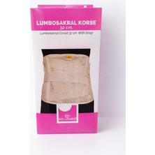 UltraMint Lumbosakral Korse, Çelik Balenli, 32 Cm, Bej, Standart, Unisex, Destekleyici