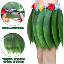 Renas Store Üreticiniz Tropikal Esintili Hawaii Yapraklı Parti Eteği Yetişkin Boy
