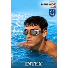 MAİN SHOP Intex Yetişkin Yüzücü Gözlüğü +14 Yaş - Profesyonel Havuz ve Deniz Gözlüğü Su Sızdırmaz M-55685