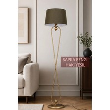 Taşcan Aydınlatma Delhi Eskitme Lambader Haki Yeşil Şapka Modern , Oturma Odası ,yatak Odası , Salon Lambader