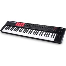 Die Grup M-Audıo Oxygen 61 V - 61 Tuşlu USB Mıdı Klavye Controller, Ritim Pedleri, Akıllı Akor ve Ölçek Modları, Arpejleyici ve Yazılım Paketi Dahil
