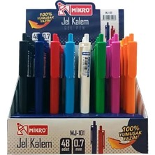 Şahin Kırtasiye Mikro MJ-101-48 Jel Kalem 48'li Standlı 0.7mm