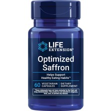 Life Extension Optimized Saffron, Saffron Extract, Saffron Supplement That Helps You Fight The Urge To Snack, Non-Gmo, Gluten-Free, Vegetarian, 60 Vegetarian Capsules