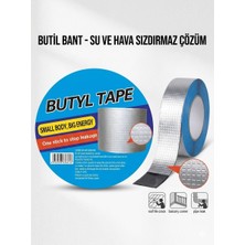 Kasımoğulları Concept Kasımoğulları Alüminyum Folyo Yüzeyli Butil Bant - Su ve Hava Sızdırmaz Tamir Bandı - Çatı, Boru, Balkon Çatlak Önleyici Kendinden Yapışkanlı Su Yalıtım Band