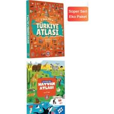 Özlem Durhat Çocuk Akademi Atlas Seti - Tükiye Atlası ve Hayvan Atlası