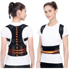UltraMint Siyah Unisex Medikal Ortopedik Sırt Duruş Korsesi